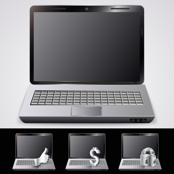 Ноутбук. векторная иллюстрация
 
