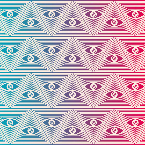 Бесшовный фон с глазами
