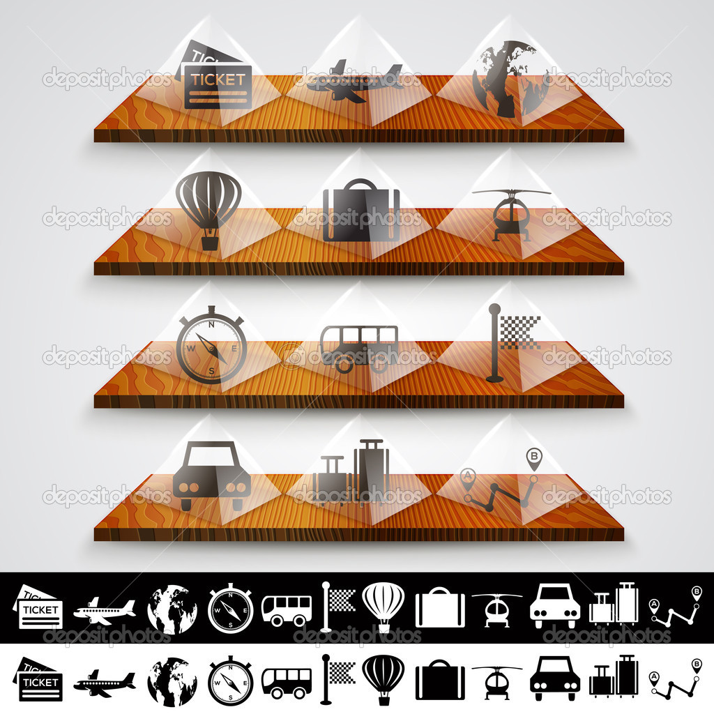 Travel icons vector  illustration 