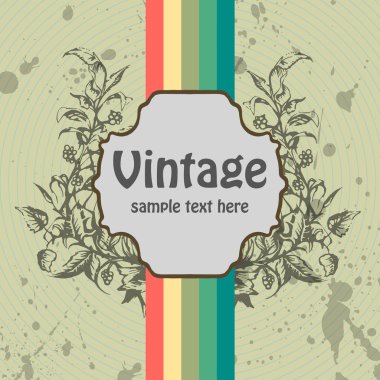 Vector vintage background. vector  illustration  clipart