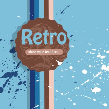 Vector retro background. vector  illustration  clipart