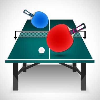 Table tennis concept. Vector Illustration