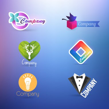 Logo tasarımı için sembol kümesinin çizimi