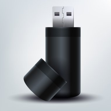 USB flash drive. vector  illustration  clipart