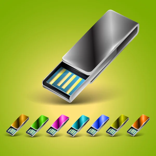 Usb Stick Vektorillustration — Stockvektor