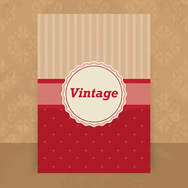 Vector Vintage Background Vector Illustration — Stock Vector