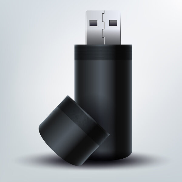 USB флешку. векторная иллюстрация 