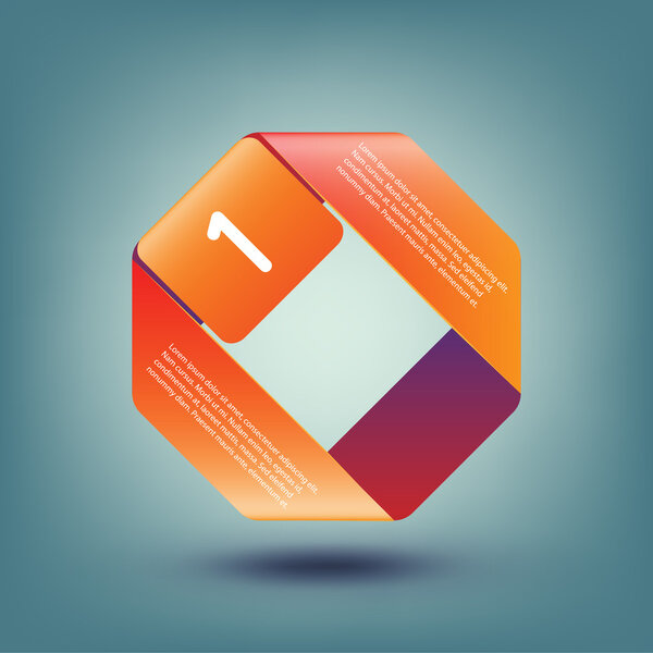 Шаги обрабатывают стрелки. векторная иллюстрация
 