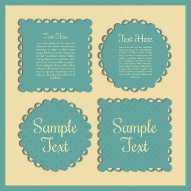 Vintage frames vector illustration  clipart