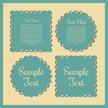 Vintage frames vector illustration  clipart