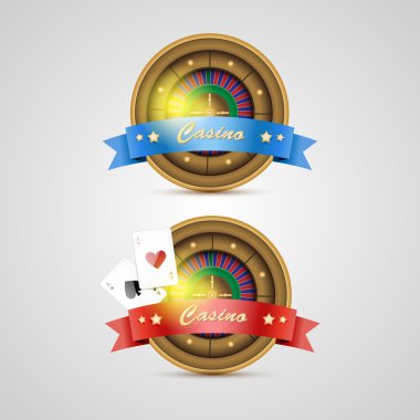 Vektör casino kutsal kişilerin resmi, vektör çizim 