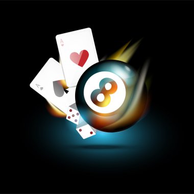 Vektör casino kutsal kişilerin resmi, vektör çizim 