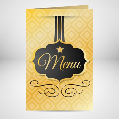 Restoran Menü tasarım kartı
