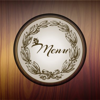 Restoran Menü tasarım kartı