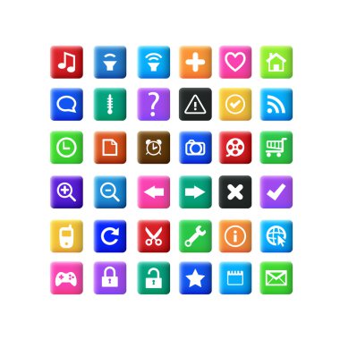 Vector set of icons. clipart