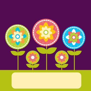 Vector floral arka plan tasarımı