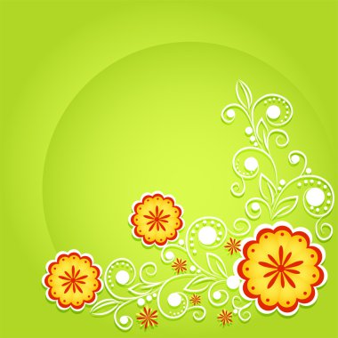 Vector floral arka plan tasarımı