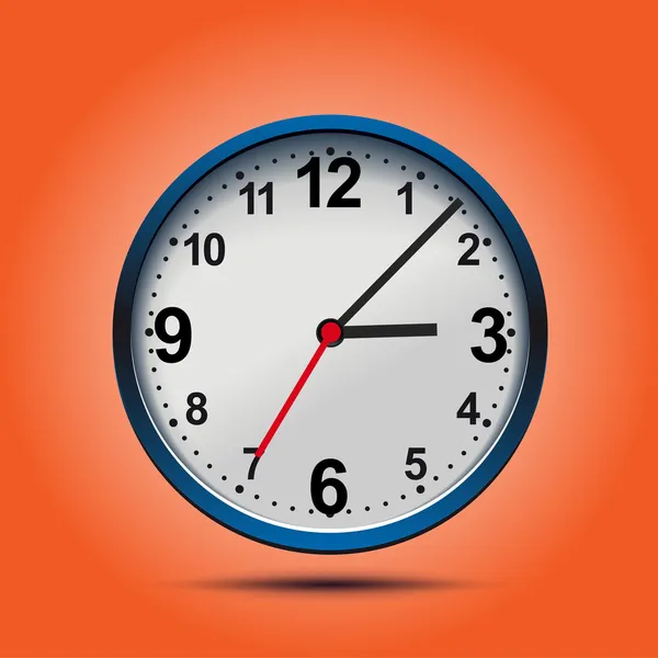 Horloge Mécanique Murale Illustration Vectorielle — Image vectorielle