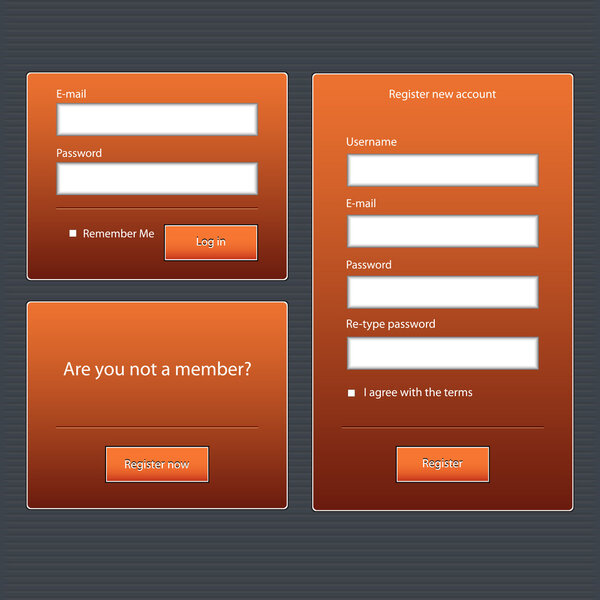 Vector web elements. vector illustration 