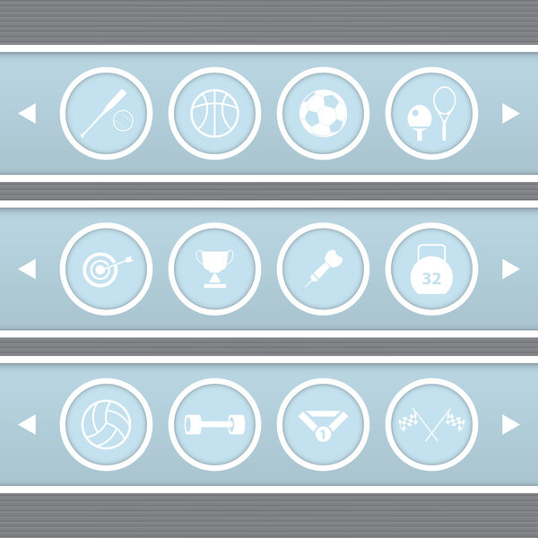 Иконки, векторная иллюстрация
 