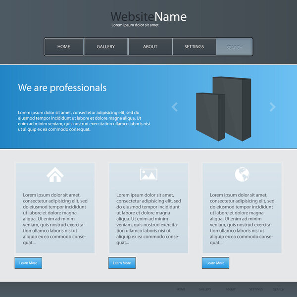 шаблон веб-сайта, вектор
.