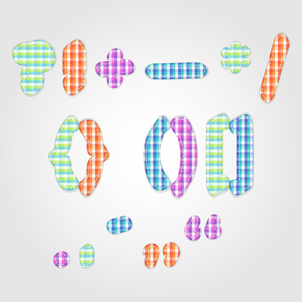 Пунктуационные знаки одеяло и старомодный дизайн детского одеяла
