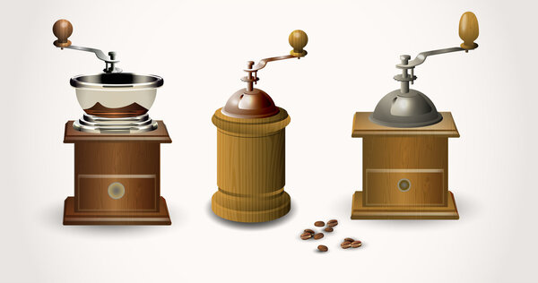 Coffee grinder, vector, vector illustration 