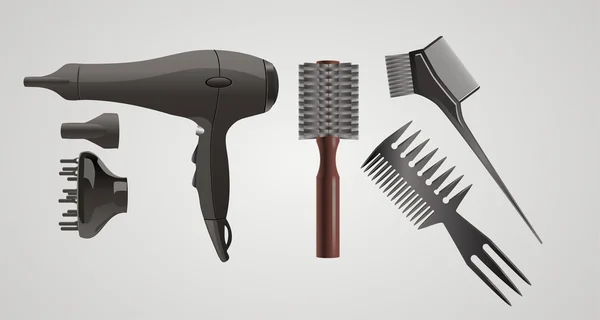 Vektor Set Von Zubehör Für Haare — Stockvektor