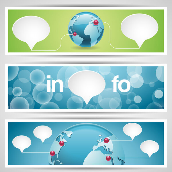 World globe, network icon.