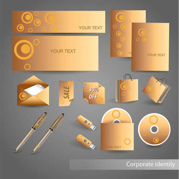 Selected Corporate Templates. Vector Illustration.