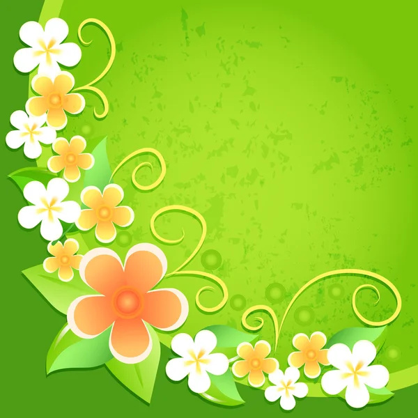 Vector Floral Fondo Diseño — Vector de stock