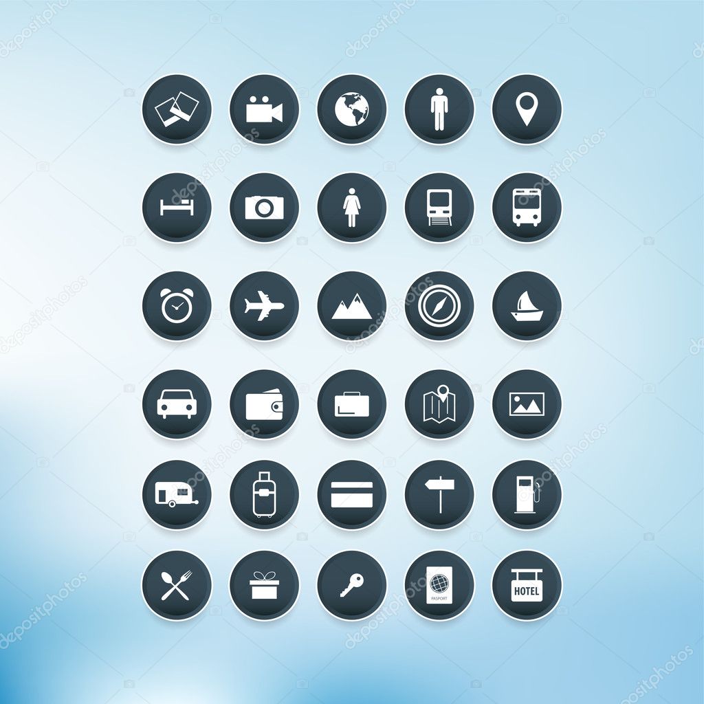 Vector Icon set, vector illustration 