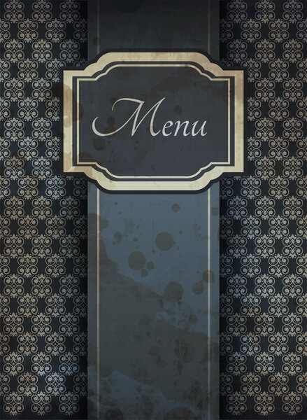 Illustration of retro graphic element for menu