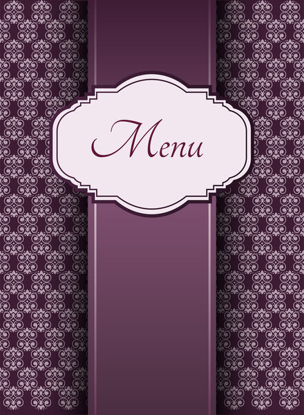 Illustration of a vintage graphic element for menu