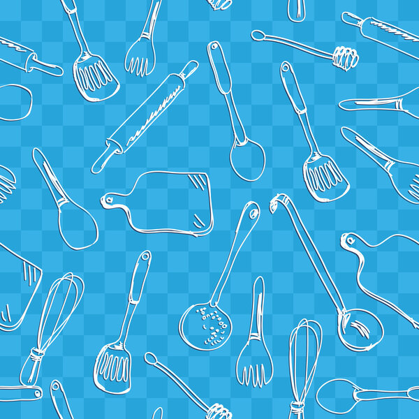 Векторный набор столовых приборов
