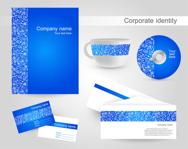 Corporate identity vector, vector illustration 