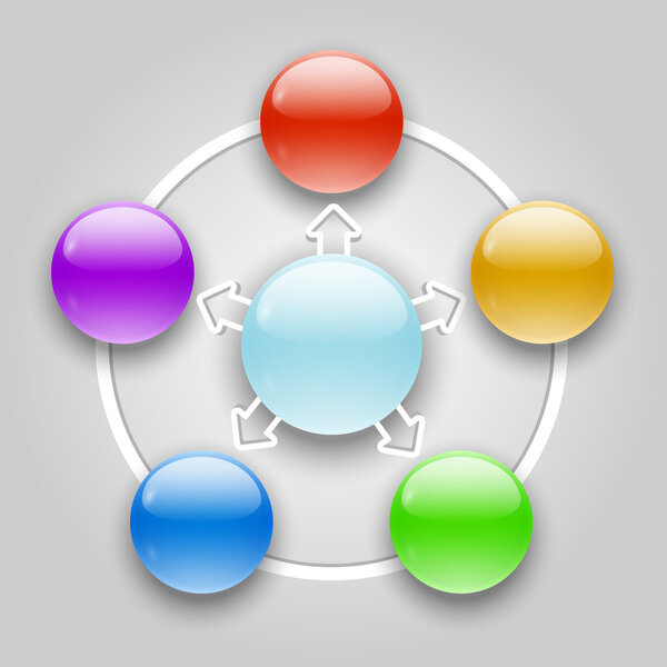 Vector buttons, vector illustration 