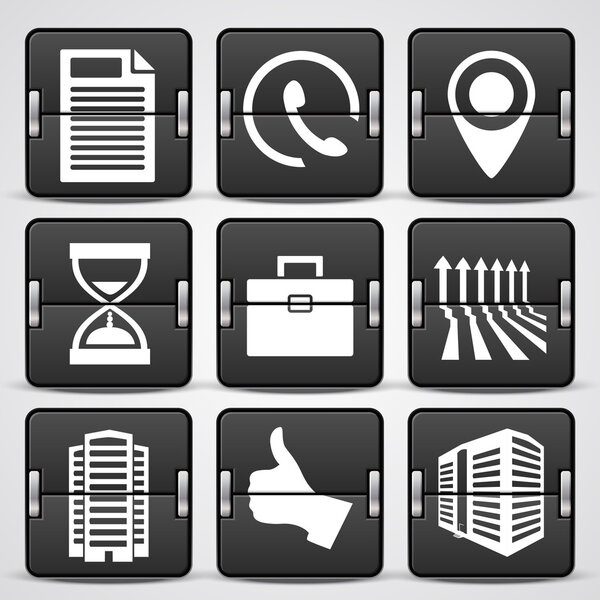 Business icons, vector illustration 