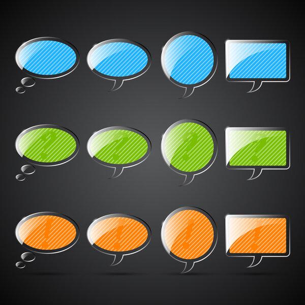 Web blank buttons, vector illustration 