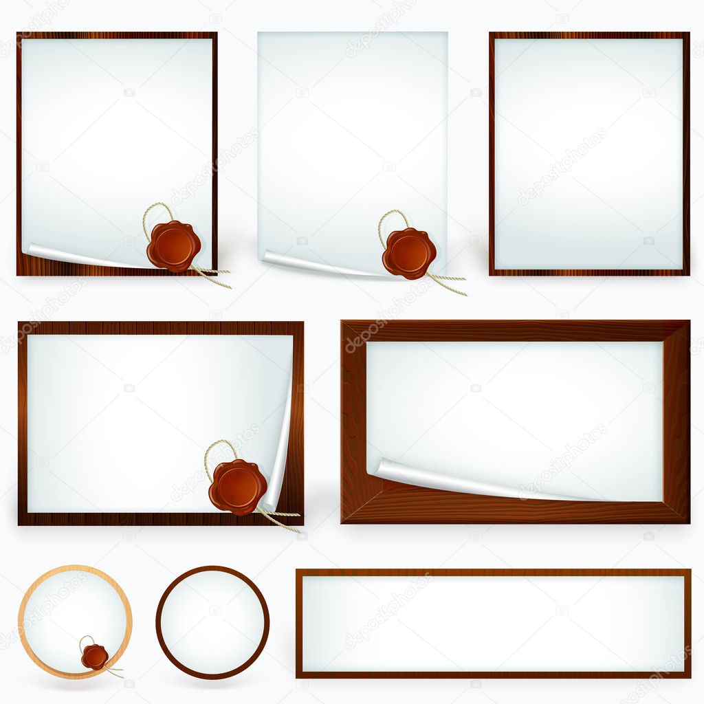 Vector paper textures, vector illustration