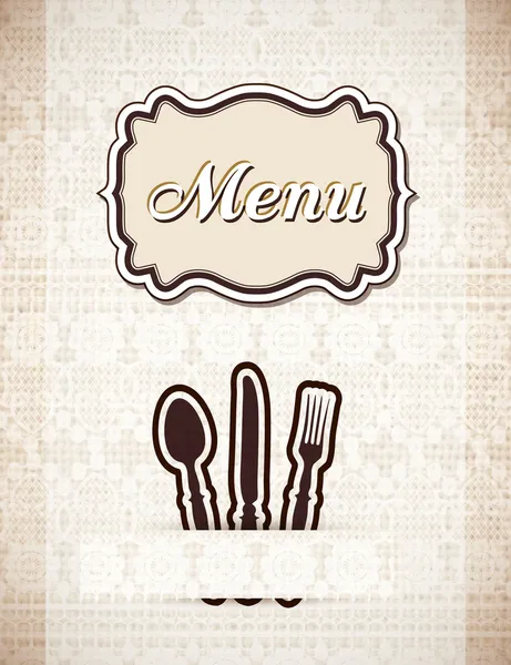 Restaurace Menu Retro Styl Vektorové Ilustrace — Stockový vektor