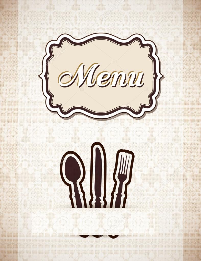 Restaurant menu retro style,vector illustrations
