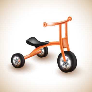 Cute and colorful kids tricycle. clipart