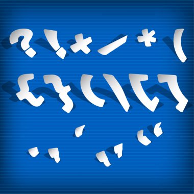 speech marks and punctuation symbols clipart