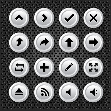 Arrows Icons Set, vector illustration  clipart