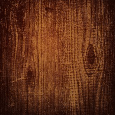 Illustration of the natural dark wooden background clipart