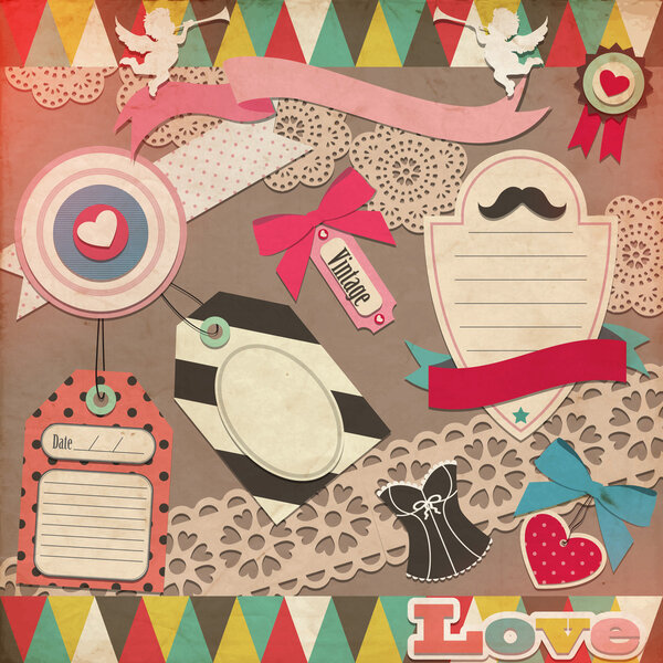 Набор лома бронирование красивые символы любви
