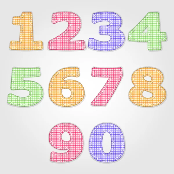 Vector Set Number — Stock Vector