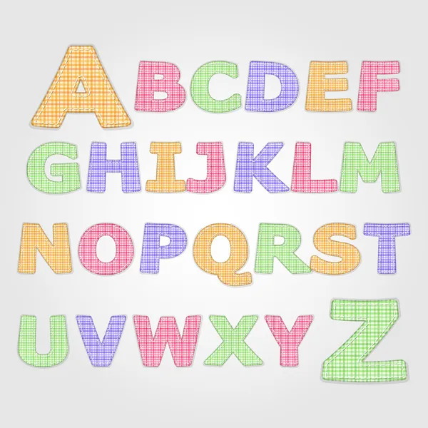 Alphabet Vector Contrariwise Vector Illustration — Stock Vector