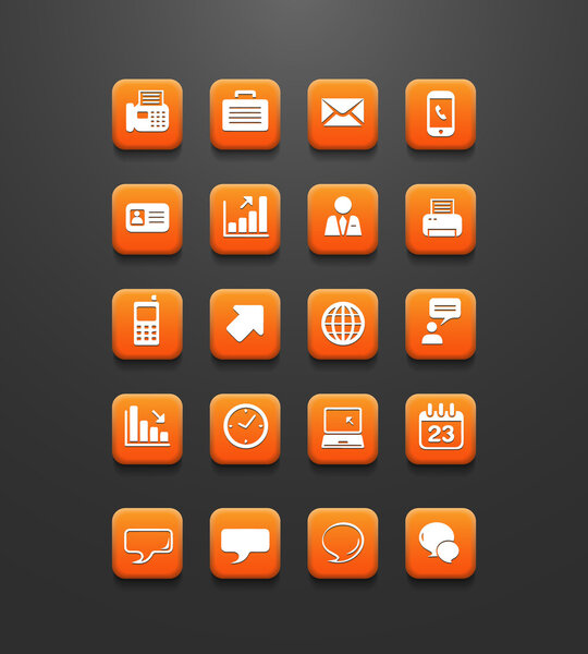 set of icons, vector illustration 